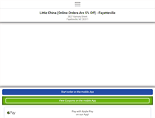 Tablet Screenshot of littlechinafayetteville.com